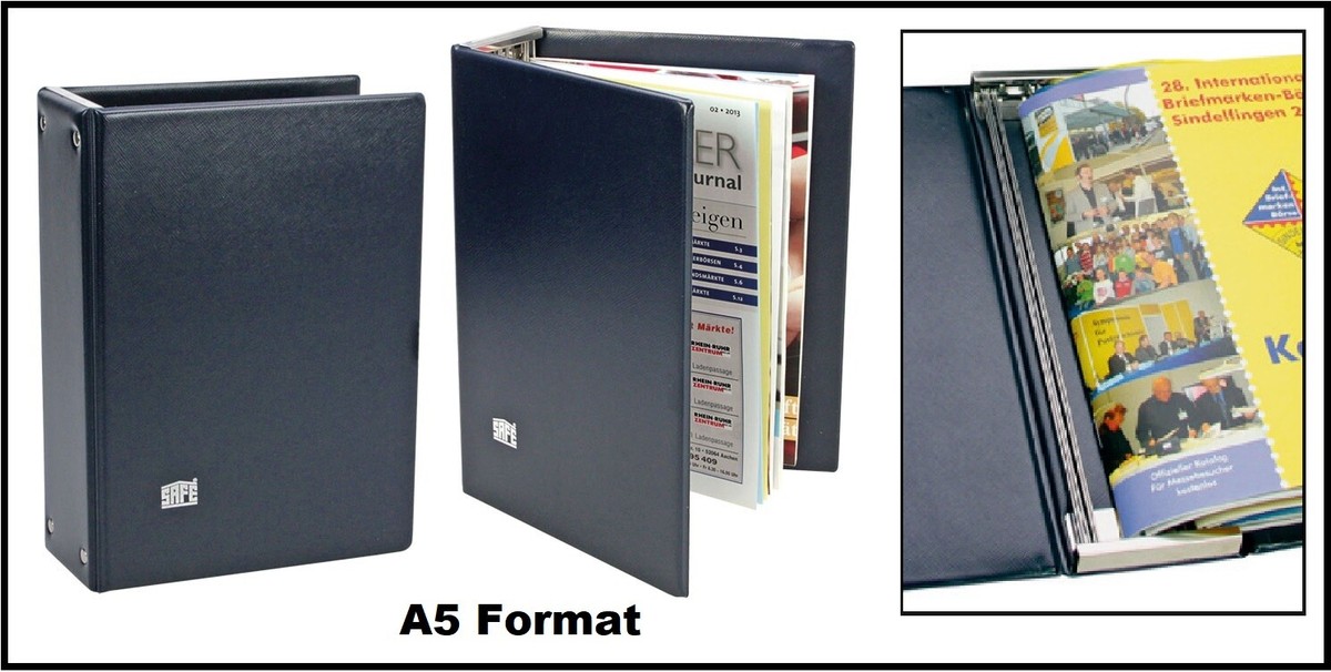 Sammelordner-Zeitschriften-A5-Zeitschriftensammler-SAFE-412-Für-12