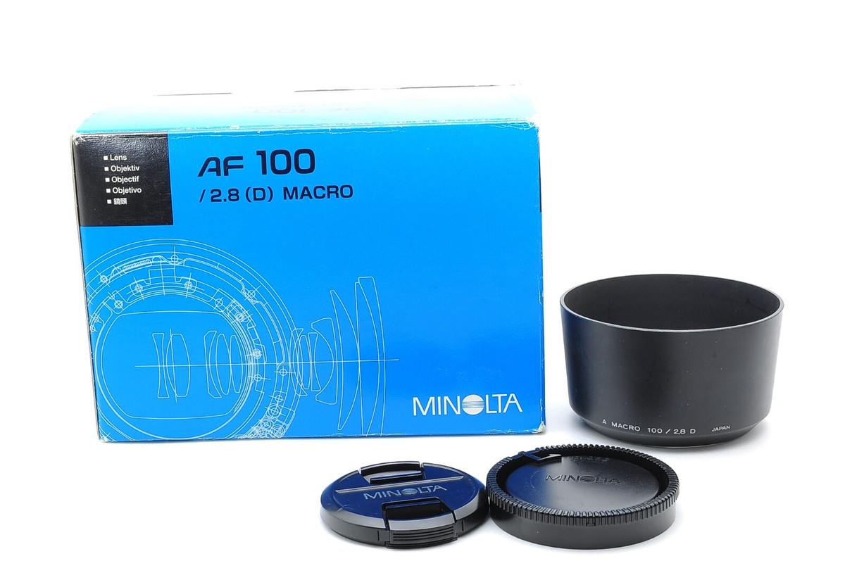 Near Mint] Minolta AF 100mm f2.8 D Macro Lens Sony A Mount Lens