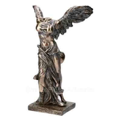 Winged Nike of Samothrace Victory Cold Cast Bronze & Resin Statue Sculpture