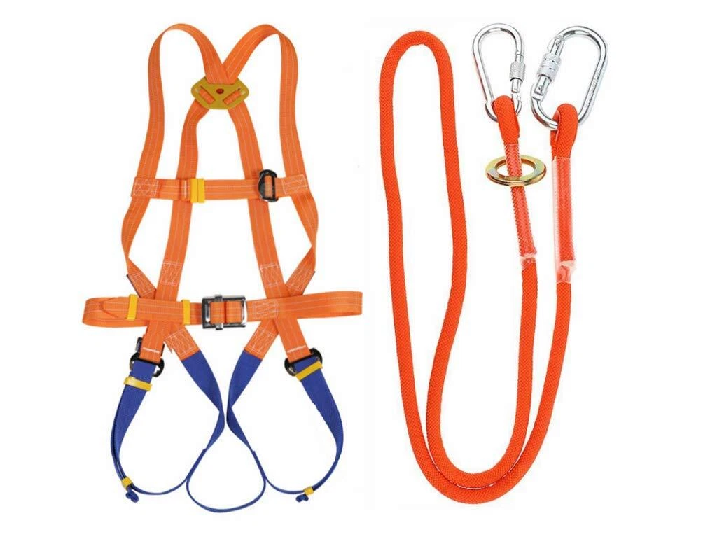 Full Body Safety Harness Fall Arrest 5-Point Harness Set Protective  Equipment