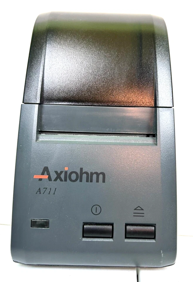 AXIOHM A711 THERMAL LABEL RECEIPT PRINTER SKGG420U w/ Cord Replacement - Image 2 of 4