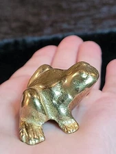 Vintage Valleau Studio Solid Brass Frog