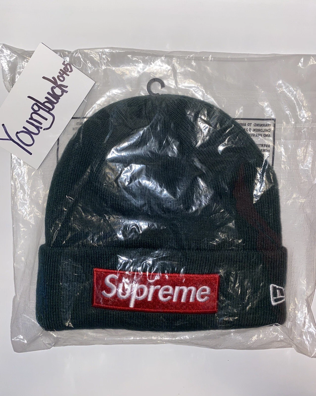 Boîte Supreme x New Era logo pin foncé FW22 (FW22BN10) taille unique