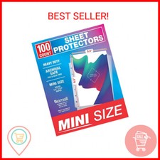 Samsill Mini Sheet Protectors 100 Pack, 5.5 x 8.5 Inch Page Protectors for Mini
