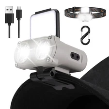 EverBrite Hat Lights Clip on Headlamp Rechargeable with Motion Sensor 500 Lumens