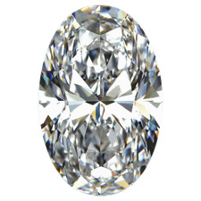 1 Carat Oval Cut Diamond GIA Certified I/SI1 + Free Ring (2225354512) 3378.50 per carat
