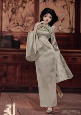 New QiPao Dress BJD clothes Hair shoes For 1/4 BJD Doll Tang A