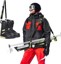 Ski Carrier Strap, Poles Boot  Downhill Skis Carrier Straps with Swivel Hook