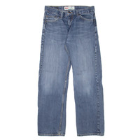 LEVI'S 505 Jeans Boys Blue Regular Straight Stone Wash W29 L29
