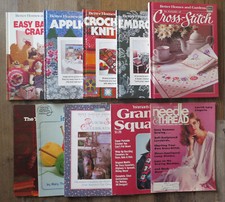 Crochet Knitting Embroidery Cross Stitch book magazine pamphlet lot MORE