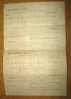 1864 Confederate States Receipt for 7 bu. Corn and 800# Hay J. C. Davis Captain