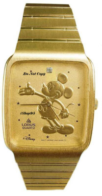Disney Retired Lorus Womens Mickey Mouse Watch Vintage Gold Coin Mickey Mouse Lorus Watch, | Mercari main image 3