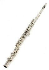 JM GRASSI MILANO Silver Plated Concert Flute Key Of C Bundle With Case-used