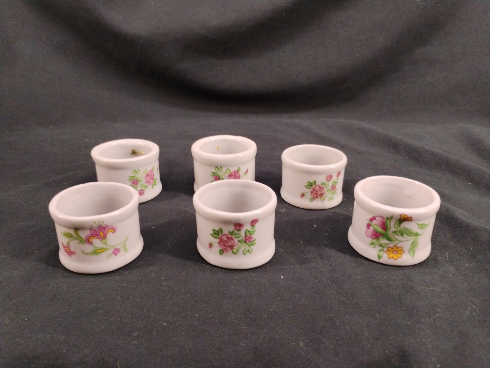 Set Of Six Ceramic Unique Napkin Holders