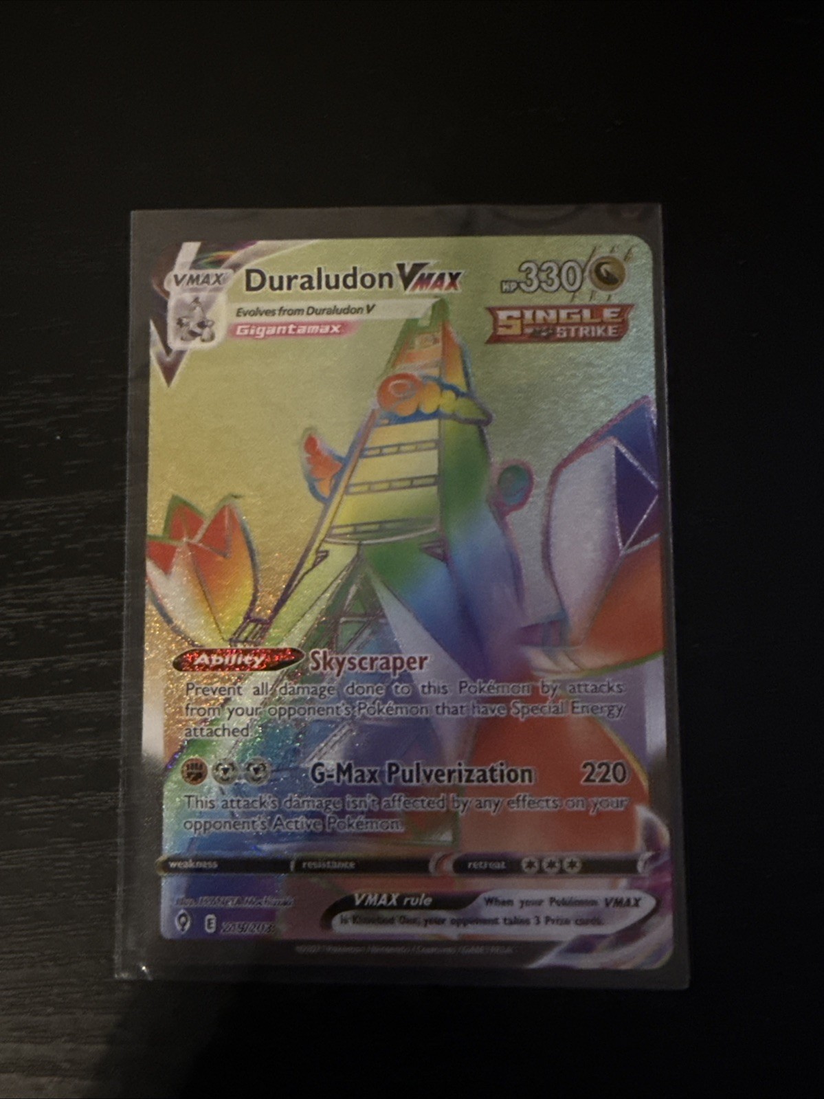 Duraludon VMAX (Secret) 219/203 SWSH07: Evolving Skies Holo