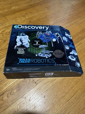 Discovery Build Create Robotics Kit STEM Toy Build 3 Robots Solar Salt Electric