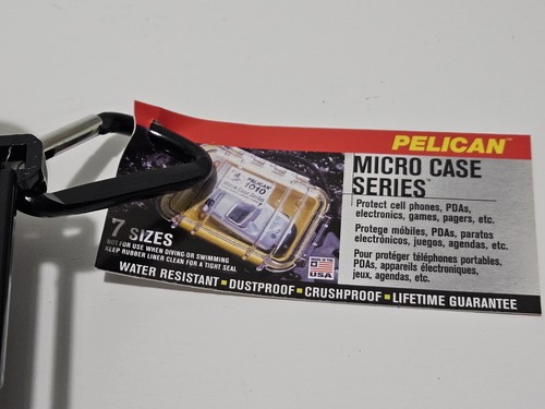 Pelican 1060 Micro Case Protective for Gopro, Camera, Phone Black NEW  - Picture 8 of 9