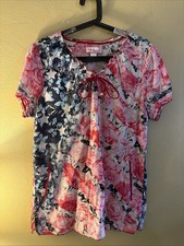 koi by kathy peterson scrub top large