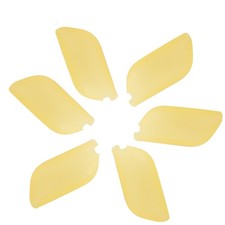 6Pcs Durable Silicone Toothbrush Caps Compact Reusable Covers Yellow