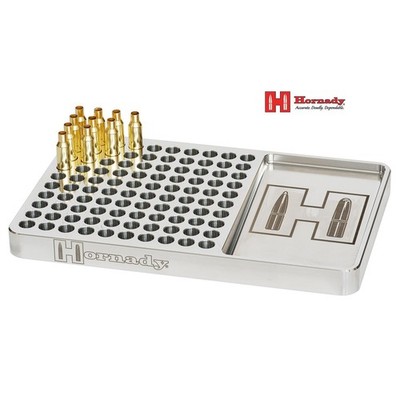 Hornady Aluminum Non-Anodized Loading Block, 100rd Cap. for .308 Win/6.5 #480044
