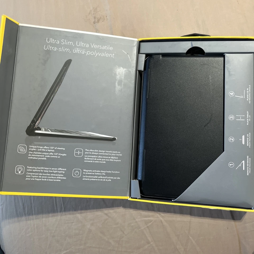Zagg Slim Book iPad Pro 9.7" Teclado Inalámbrico Retroiluminado Folio Estuche Desmontable Foto 4 de 4