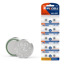 PKCELL LR41 Button Batteries 10 Count AG3 392 384 192 Alkaline Battery 1.5Vol...