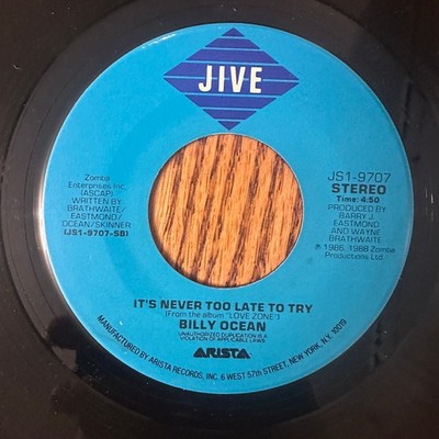 Billy Ocean   The Colour of Love 7'' Single Record 1988 Jive Pop R&B 45 RPM