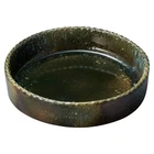 Shigaraki ware Bidoro Kiln Changed Round Ikebana Suiban Vase Made in Japan