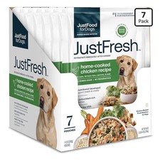 JustFoodForDogs JustFresh Fresh Wet Dog Food Or Topper - Chicken 7 Pack Comida