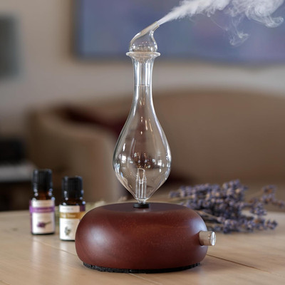 Aromis Premium Glass Essential Oils Nebulizer - Waterless Diffuser for Aromather