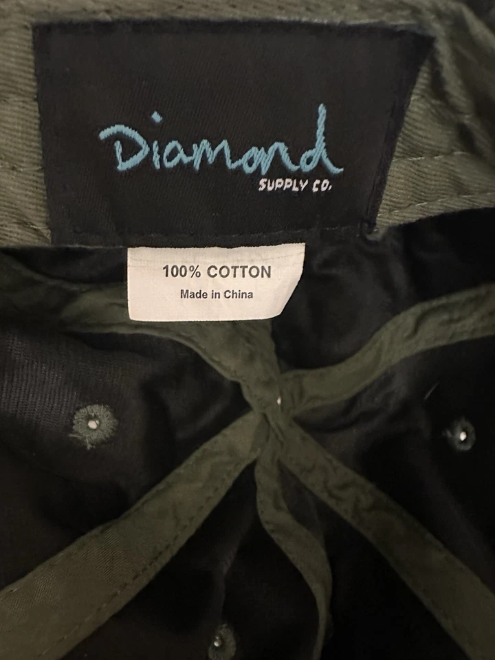 Новая оливково-зеленая вельветовая шляпа Diamond Supply Co. 06 - Изображение 2 из 2