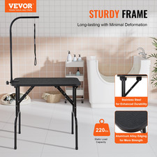 Pet Grooming Table Arm with Clamp, Bearing 220lbs