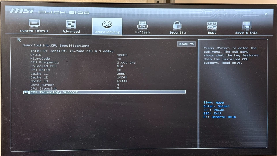 MSI B250M PRO-VDH mATX Core i7-7400 3GHz 16GB RAM NO IO SHIELD HYPER 212 COOLER - Image 3 of 4