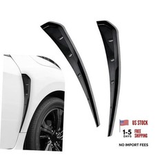 2PCS Car Fender Side Vents, ABS Air Wing Vent Trim Sticker, Fender Decoration