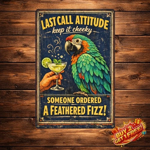 Screw the Cracker Polly Vintage Style Tin Metal Sign Home Decor 8x12