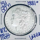 1881 O BU UNCIRCULATED MORGAN SILVER DOLLAR AUTHENTIC U.S.MINT FREESHIPPING 6446