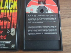 Black Dawn Sega Saturn PAL complete with manual and warning card by Virgin