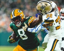 Josh Jacobs Autographed Green Bay Packers 8x10 Photo with COA/Matching Hologram