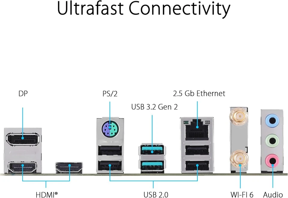 ASUS PRIME B760M-A WiFi D4 Intel LGA 1700, 4 x DIMM DDR4, 1 x Display Port, 2 x - Image 3 of 4
