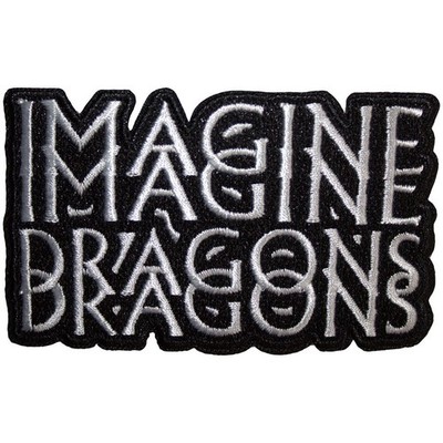 IMAGINE DRAGONS - Double Logo Aufnäher Patch OFFICIAL MERCHANDISE