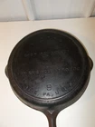Vintage Griswold Victor Cast Iron Skillet 723 Fully Marked #9 W/ HEAT RING