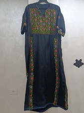 Vintage Handmade Embroidered Tatreez Thobe Heritage Palestinian Jordanian Dress