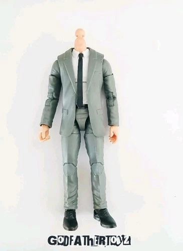 MARVEL LEGENDS MALE BODY GREY SUIT HANDS ONLY CUSTOM FODDER