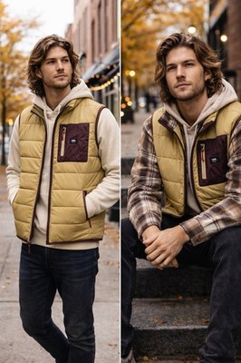 Vans Prospect MTE-1 Vest Men s M NWOT Taos Taupe Gorpcore Puffer Techwear Skate