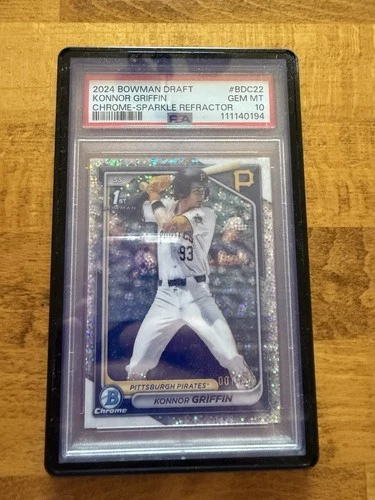 2024 Bowman Draft - Chrome Konnor Griffin #BDC-22 Sparkle Refractor /200 (RC)