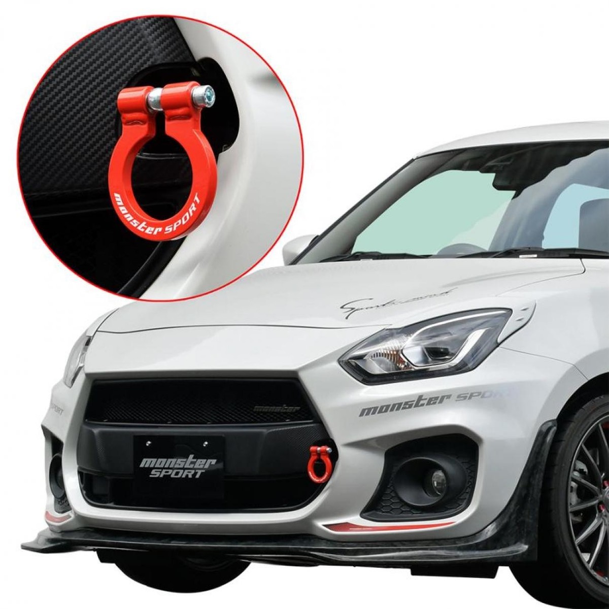 Monster Sport Front Tow Hook Folding Type for Suzuki Swift Sport