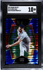 2022 Panini Select #142 Chris Sale BLUE PULSAR PRIZM /9 SGC 10 GEM MINT (5/9)