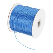 Bright Blue 0.5mm Waxed Cord 175 Yard Wax Bead Thread String for Jewelry Making