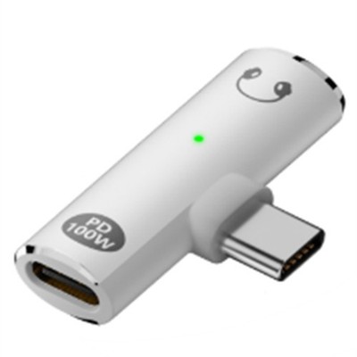 2-in-1-Kopfhörer-Ladebuchse Typ C, AUX-Audioadapter PD100W USB C auf 3,5 mm5816