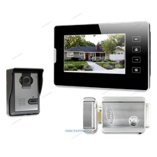 7inch Video Door Intercom System with Intra-monitor Audio Intercom for Apartment